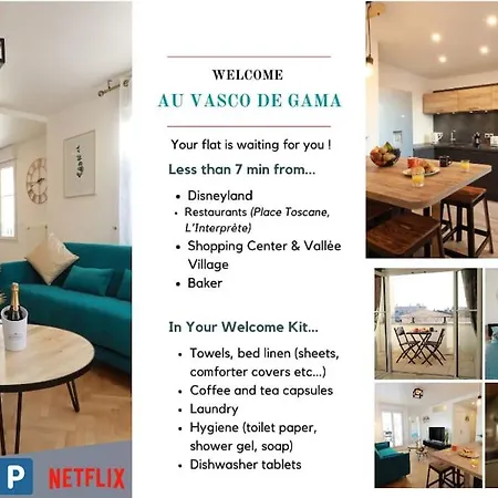 Au Vasco - Self Check-in, Private Parking Apartment *